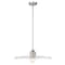 Z-Lite Paloma Pendant, 1-Light, 24 In.W x 6.75 In.H, Brushed Nickel/Clear 821P24-BN - alternate 1